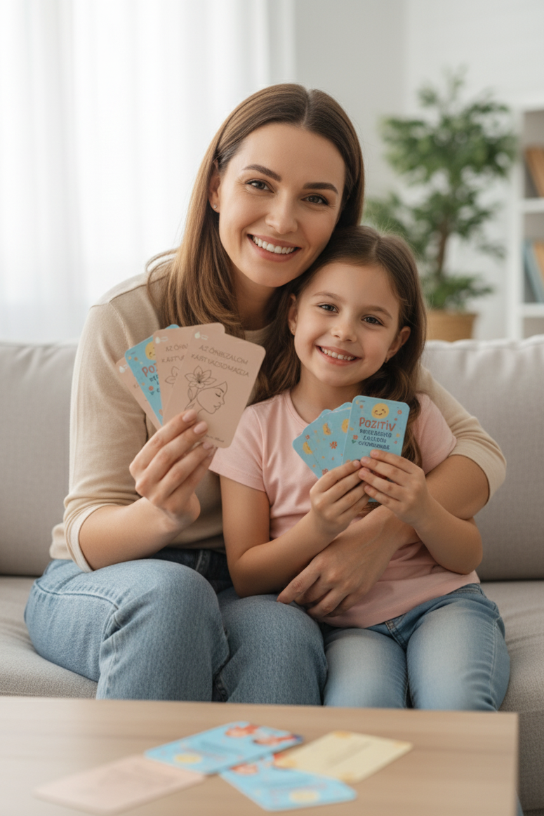 Önbizalom csomag - Női önbizalom kártya és Pozitív megerősítő kártyák gyerekeknek csomag