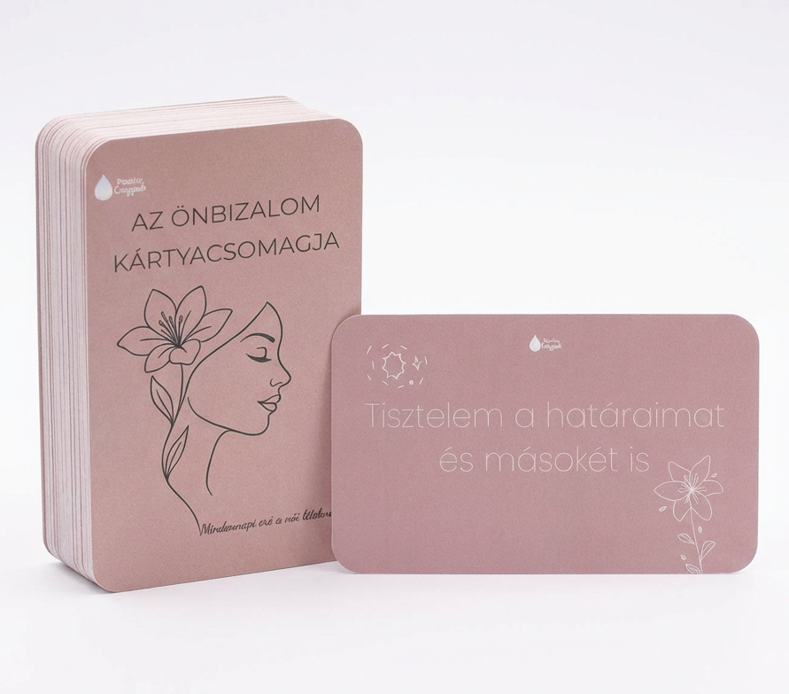 Cseppnyi fény a lelkednek, női önbizalom kártyacsomag