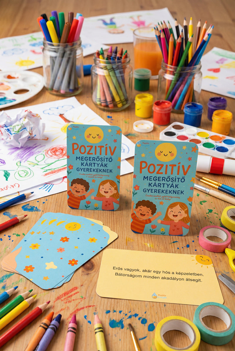 Pozitív megerősítő kártyák gyerekeknek 60db