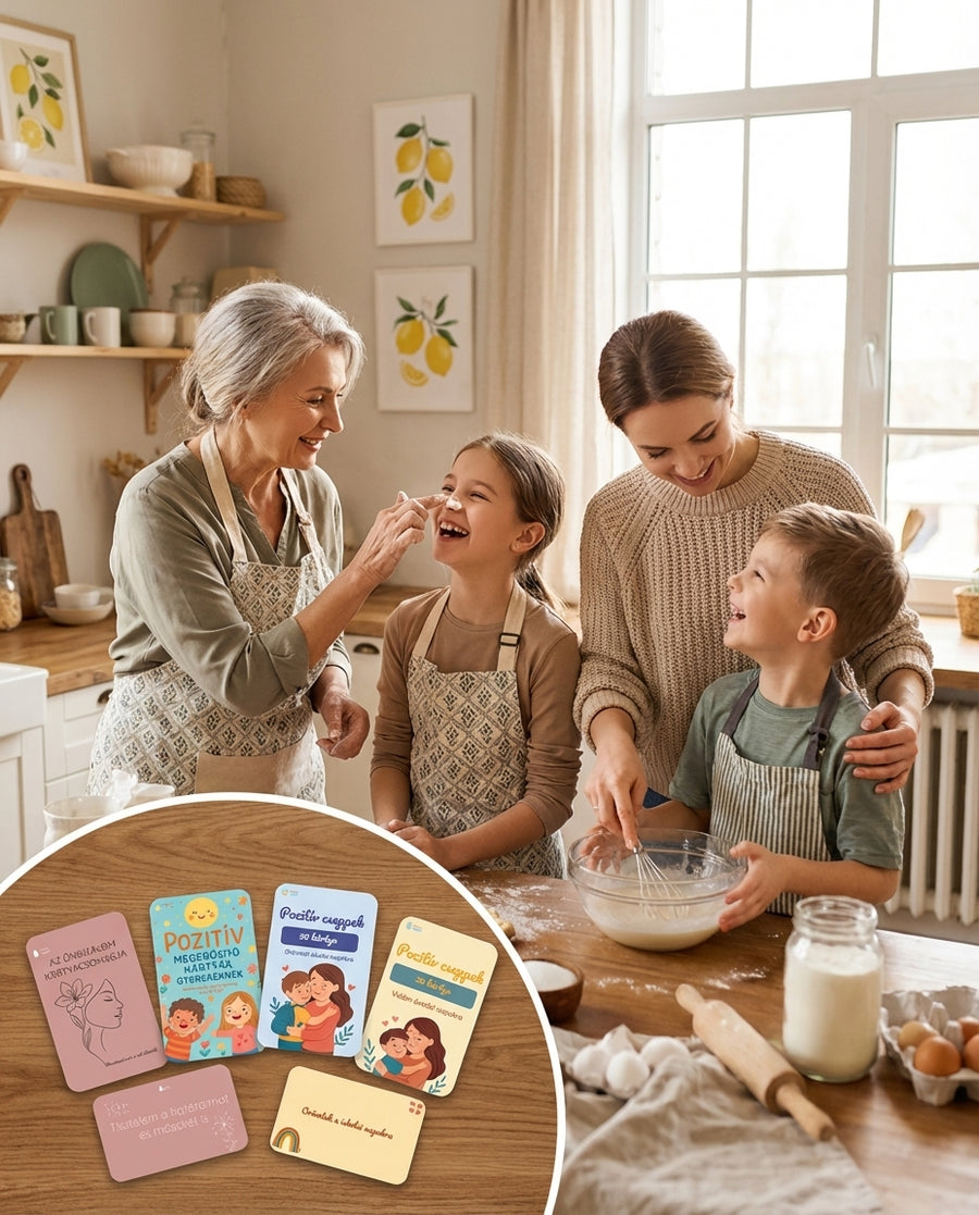 Pozitív Cseppek ovis bundle — családi kártya csomag